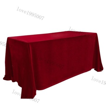 金絲絨結婚桌布紅色桌布長方形辦公會議擺攤布絨布活動訂婚慶臺布 加厚金絲絨 布料 會議臺布 擺地攤絨布 活動紅色喜婚慶桌布
