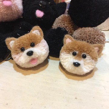 純手工迷你博美寶寶鑰匙圈