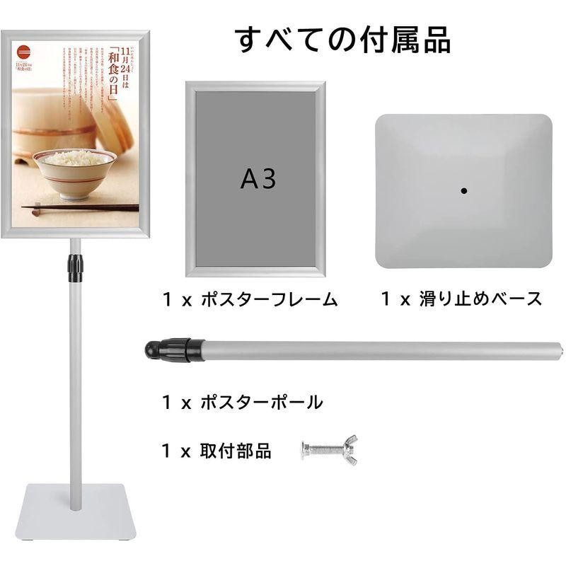 A型 看板 スタンドボード 黒板 両面書き 磁気 幅45×高さ104cm ブラックボード 立て看板 広告ボード メニューボード チョークメッ - 5