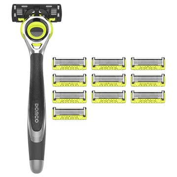 DORCO 多樂可 PACE 3D動感刮鬍刀組  1組  刮鬍刀柄+11個刀片