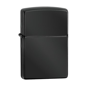 Zippo 【官方授權店】High Polish Black 黑炫冰(素面)防風打火機