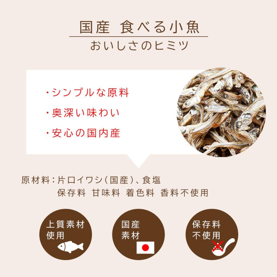 イワシ 国産 食べる小魚 高級素材 80g いりこ 片口いわし 小魚 カルシウム