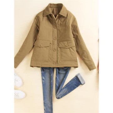 棉襖2025女純棉棉服韓版寬松大碼外套棉衣冬季加厚短款二棉外套