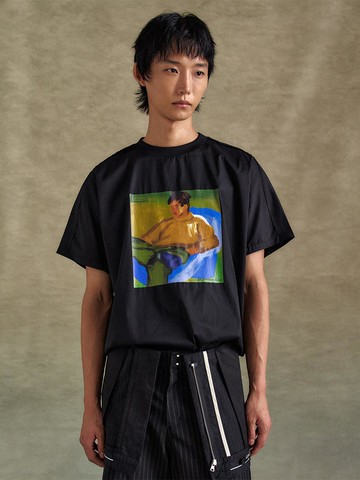 UNISEX VALLUM POPLIN T-SHIRTS (atb1324u) [BLACK]