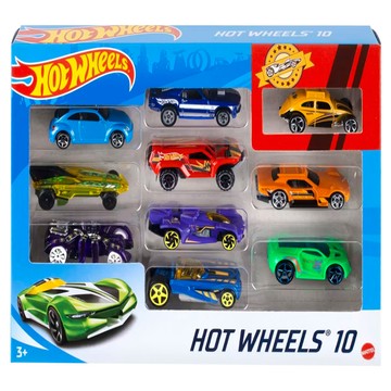 Hot WHeeLs 風火輪 小汽車10件組 54886 MHW5488697DD  款式隨機  1套  小型