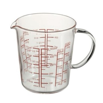 金時代書香咖啡 HARIO 耐熱玻璃大杯寬 500ml  MJCW-50-R-BK