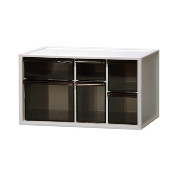 【日本ISETO】日製桌上分類抽屜收納盒-L-白色