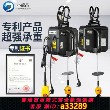 【台灣公司 可開發票】電動小吊車220v微型電動葫蘆遙控吊機提升機家用升降電機起重葫蘆