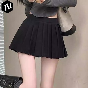 【Nico】✨有貨 2026新款小個子S半身裙女顯高顯瘦辣妹白色百褶百搭顯瘦超短a字裙 蛋糕裙 小香風 雪紡短裙