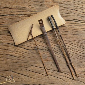 茶扒 竹枝茶針 紫竹筷子 挑茶器 撥茶 選茶 茶針茶導疏通茶壺壺嘴