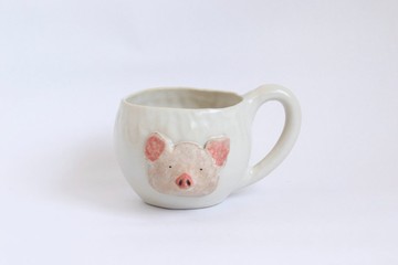 動物馬克杯 豬 [訂製]