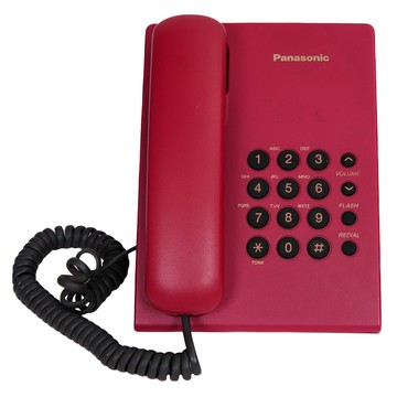 Panasonic 經典有線電話 紅色  KX-TS500MXR