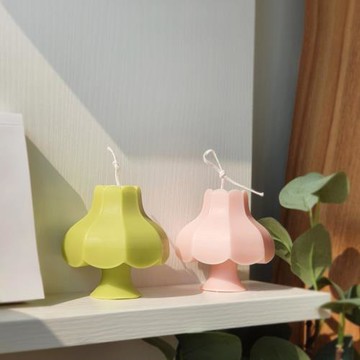 ins韓式臺燈香薰蠟燭硅膠模具蘑菇云石膏滴膠擺件手工diy材料磨具