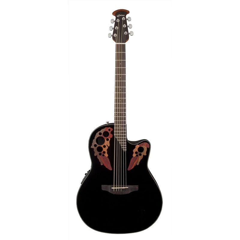 OVATION CE44-5-G BLK Celebrity Elite Exotic Mid Depth Black エレクトリックアコー