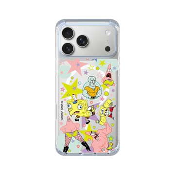 iPhone 17 Pro Max ClearX (MagSafe 兼容) 冰透藍 - 海綿寶寶 SpongeBob - 深海迷因圖