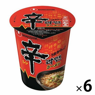 農心　辛ラーメン　カップ　1セット（6個）
