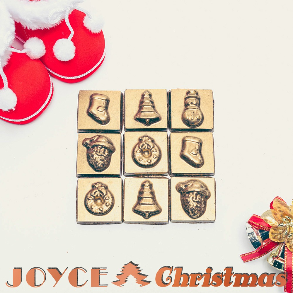 【Joyce Chocolate】◆聖誕節限定◆聖誕造型純巧克力禮盒(9入/盒)