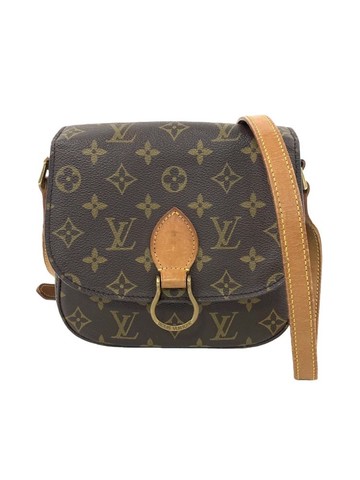 louis vuitton 棕色 Saint Cloud 老花帆布塗層馬鞍包 肩背包