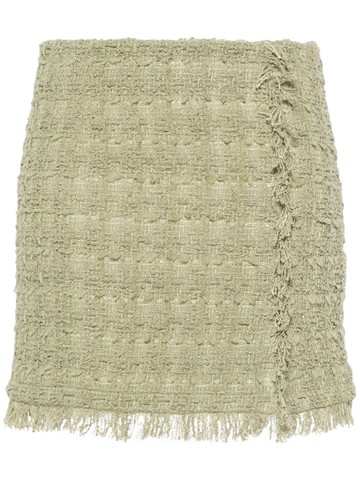 IRO - Rajane tweed skirt - women - Polyamide/Viscose/Cotton/Viscose/Cotton - 38 - Green