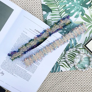 最愛的毛呢小外套 / 漸層 毛呢 / 織帶 髮帶 髮箍