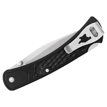 Buck巴克110 Slim瘦長型折刀 420HC不銹鋼刀刃 附背夾 美國製造  1入  黑色