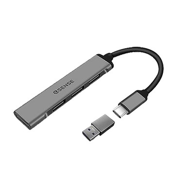 逸盛EsenseType-C鋁合金4埠USB HUB/01-ELS247PA
