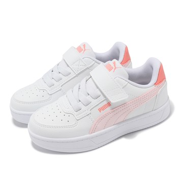 Puma 休閒鞋 Caven 2 AC PS 中童 白 粉 魔鬼氈 小朋友 皮革 復古 39383922