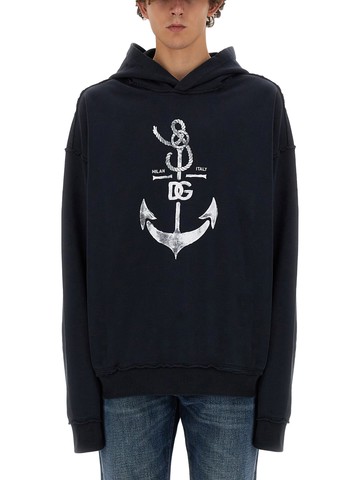 dolce & gabbana sweatshirt with navy print