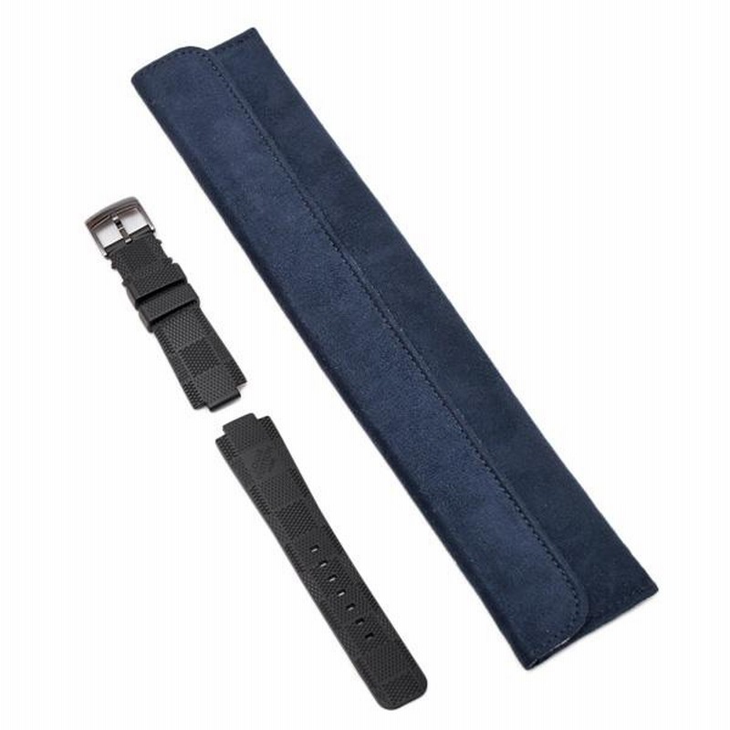ルイヴィトン 腕時計 ラバーベルト ブラック ブルー R15509 替えベルト ルイヴィトン LOUIS VUITTON タンブールムーン GMT ブラック
