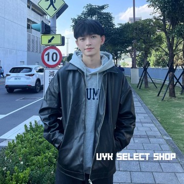 【 UYK 】現貨推薦✨質感復古風翻領皮革外套 皮外套（男/女）