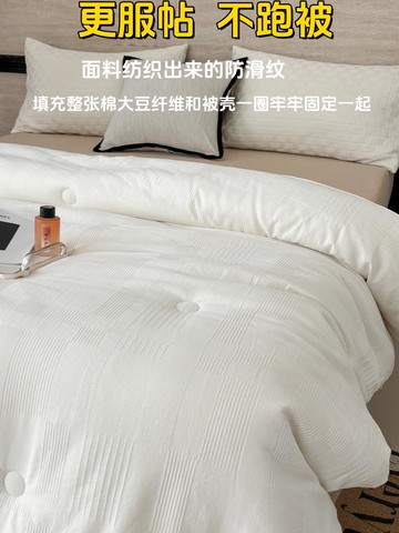 五星級酒店全棉A類大豆纖維被春秋被子夏涼被學生宿舍棉被芯冬被