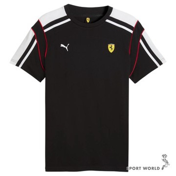Puma 短袖上衣 男裝 法拉利 賽車系列 MT7 歐規 黑【運動世界】63583601