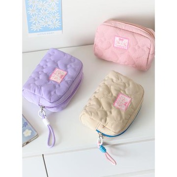 韓版小清新化妝大容量便攜外出游玩可愛拉鏈手機收納包2025年新款