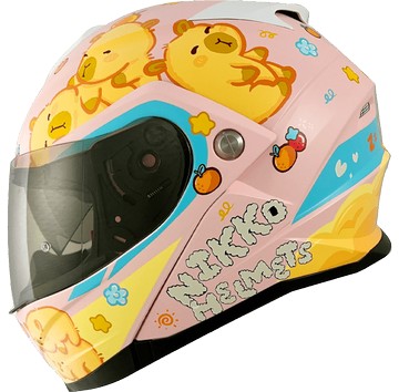 nikko n902 #19 卡皮躺躺帽 卡皮暖粉 汽水帽 可樂帽 可掀式 全罩安全帽