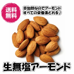 生無塩アーモンド 生ナッツ 1kg 送料無料（生アーモンド1kg）ナッツ 無添加 アーモンド 無塩 チャック袋 おつまみ 料理 スムージーnts 業