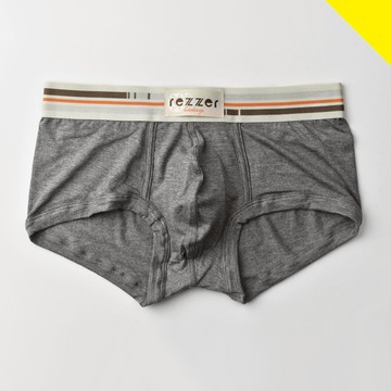 ▶低腰◀四角褲-萬花筒-米色 深花灰【超細纖維】