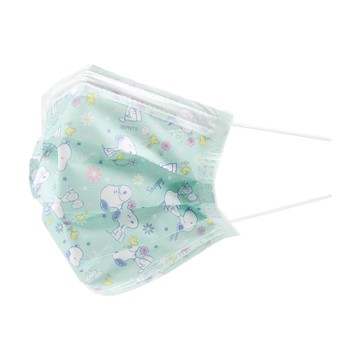 挺立舒 史努比兒童醫療口罩 14.5 x 9cm  碎花  5片  1盒