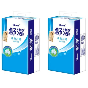 Kleenex 舒潔 棉柔舒適平版衛生紙 300張  6包  2袋