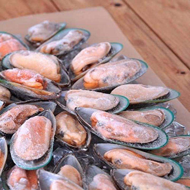 冷凍 ムール貝 ニュージーランド産 1kg Certified Organic Greenshell Mussels from New Ze