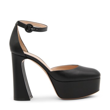 Gianvito Rossi - Black Leather Holly D'orsay Pumps
