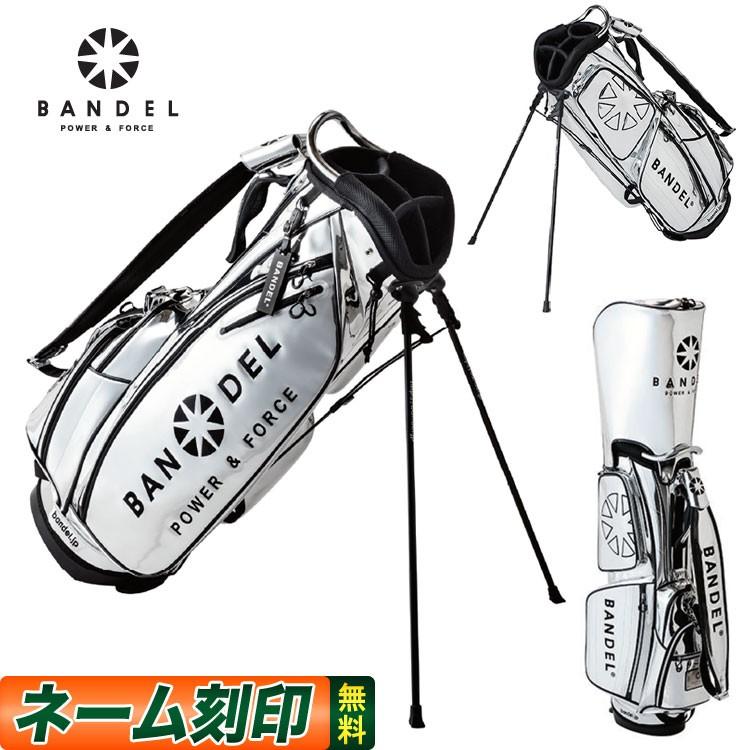 BANDEL Golf / バンデル キャディバッグ クロコ型押し 金x白