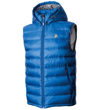 【WILDLAND荒野】男700FP拆帽極暖鵝絨背心77寶藍