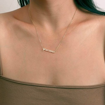 簡約個性925純銀幸運英文字母項鏈lucky吊墜項飾盡鎖骨鏈女友禮物