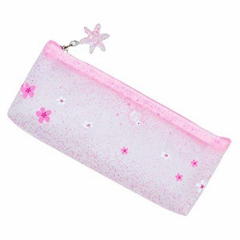 Sparkle 桜柄 ペンケース クリア 透明 かわいい 女の子 筆箱 韓国 おしゃれ 小学生 中学生 高校生 大人女子 桜 通販 Lineポイント最大0 5 Get Lineショッピング