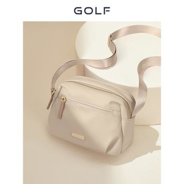 GOLF斜挎包女帆布單肩小包通勤小背包中年媽媽包情人節禮物送女友