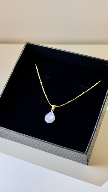 #004 作品４號  手作追光水滴項鍊  【CindyandTong】