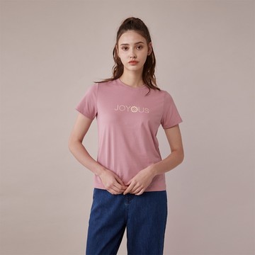 GIORDANO  女裝印花上衣 復古浪漫系列 - 62 淡丁香紫