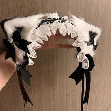【熱銷貓耳造型】洛麗塔 cosplay 貓耳朵髮箍 lolita 貓娘獸耳髮帶 KC頭飾 髮夾 髮飾 髮帶 遮白髮髮箍