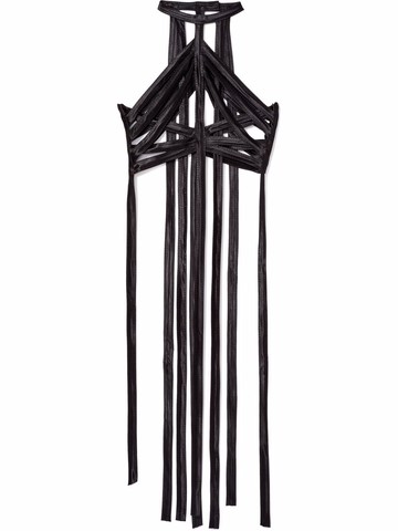 KHAITE - Sukey draped harness - women - Viscose - L - Black