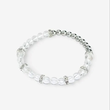 CHA 晶耀之心 白水晶x水鑽 水晶手串 6mm - 14cm
